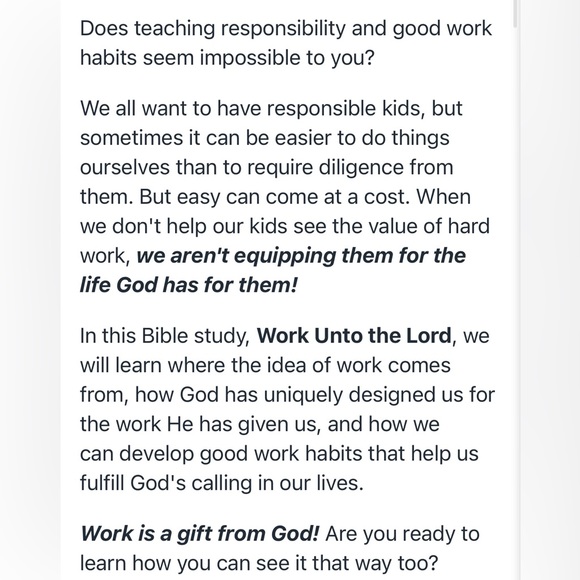 Not Consume “Work Unto the Lord” Bible Studies - Picture 2 of 2